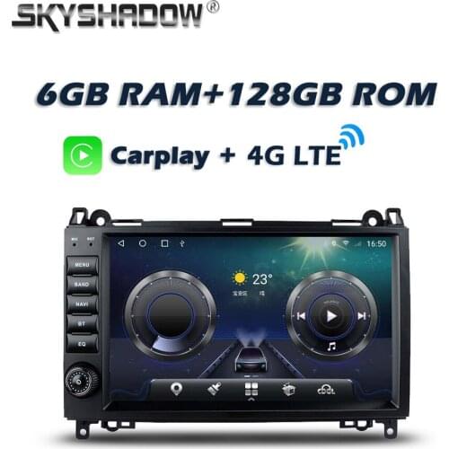 Carplay 9" DSP Android 10.0 4G LTE 6GB 128GB Car DVD Player GPS WIFI Bluetooth Radio For Benz B200 W169 W245 Viano Vito Sprinter