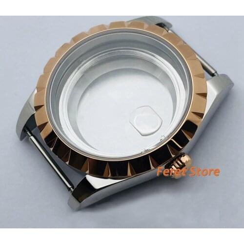 Parnis 39mm polished stainless steel case sapphire glass fits ETA 2836 Miyota 8205 8215 821A Mingzhu DG 2813 3804 movement