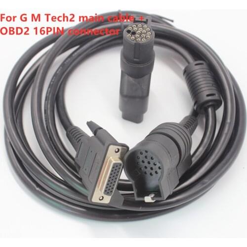 For GM TECH2 Diagnostic Tool 16 PIN Adaptor TECH 2 Scanner Tools VETRONIX TECH2 Main Test Cable with Car OBD2 16PIN Connector B