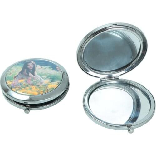 DIY 100 sets of 75MM double-sided folding mirrors personalized custom go-with mirrors Practical advertising promotional gift