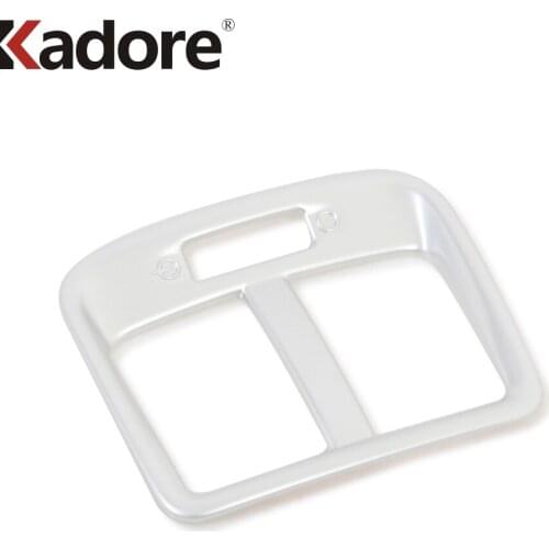 For Kia Rio 4 X-line 2018 2019 Stainless Steel Car AC Outlet Decoration Frame Rear Seat Air Conditional Vent Cover Trim