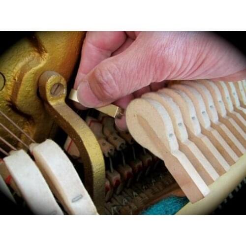 Herringbone copper single needle for piano tuning