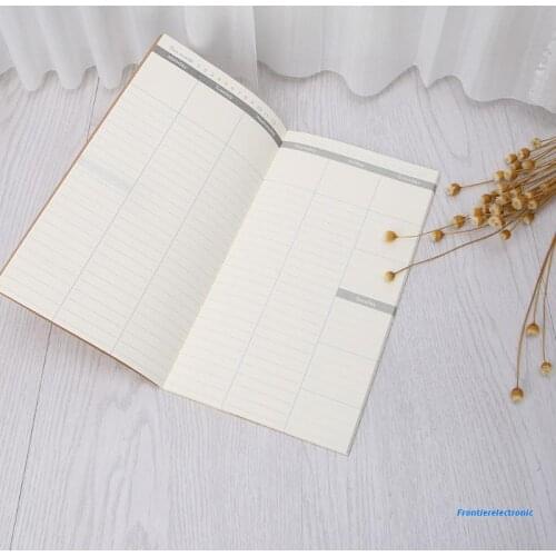 Kraft Cover Weekly Planner Diary Journal Memo Notebook Note Pad School Office