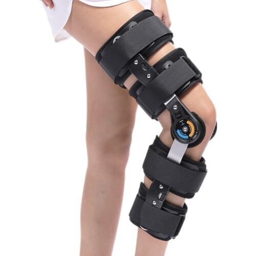 HKJD Knee Braces Orthosis Knee Support Medical Orthotic Devices ROM Hinged Adjustable Prevent Hyperextension