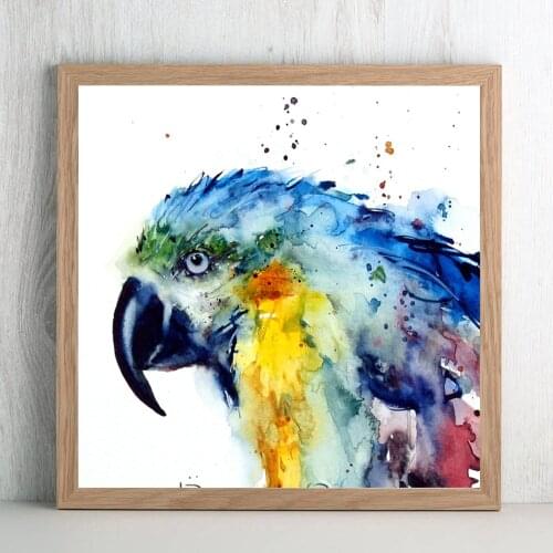 HHSeeNN Parrot Picture for Bedroom HD Modern Animal Birds Painting Wall Art Print Home Decor
