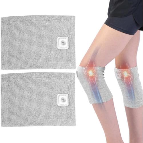 Massage Tool Electrode Kneecap Silver Fiber Conductive Knee Pad Massage Pulse Electrotherapy Knee Brace Handed