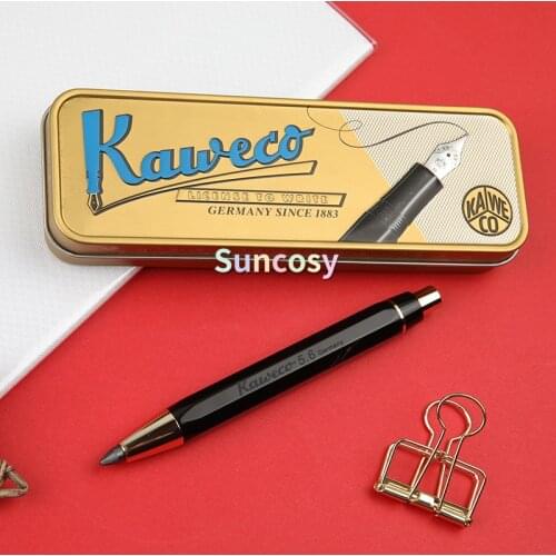 Kaweco Sketch Up Clutch Mechanical Pencil - Shiny Black , Classic Octagonal Body Shape Antique Feel, Studens supplies