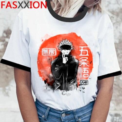 Jujutsu Kaisen t shirt men print couple harajuku kawaii 2021 harajuku top tees aesthetic