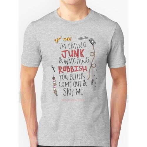 Eating Rubbish T Shirt Print For Men Cotton New Cool Tee Home Alone Kevin Mccallister Christmas Christmas Movie