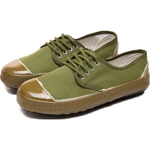 Mazefeng Mens Shoes 2020 Male Wear-Resistant Sole Casual Shoes Army Green Cottom Fabric Lace-up Shoes Couple Comfortable Solid