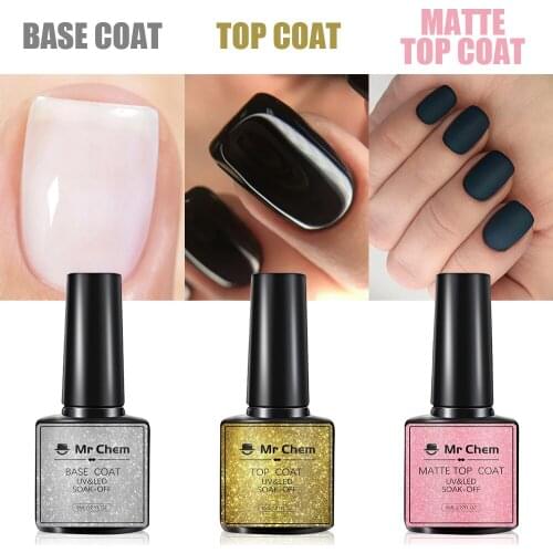 Gel Polish Set Manicure for Nails Semi Permanent Vernis Top Coat UV LED Gel Varnish Soak Off Beauty Gel Nail Polish Tools