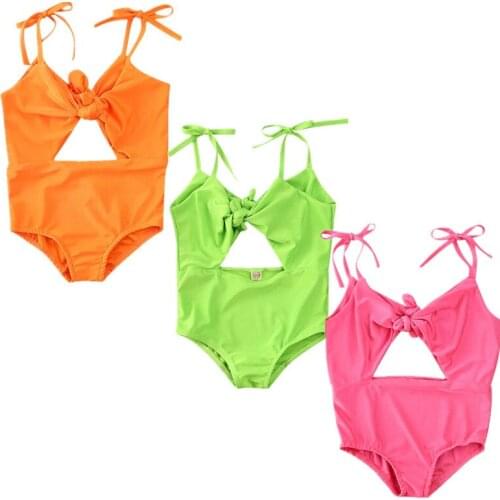 Baby Swimwear Infant Kid Baby Girl Candy colors Swimwear Swimsuit Bikini Bathing Suit Swimming Beachwear