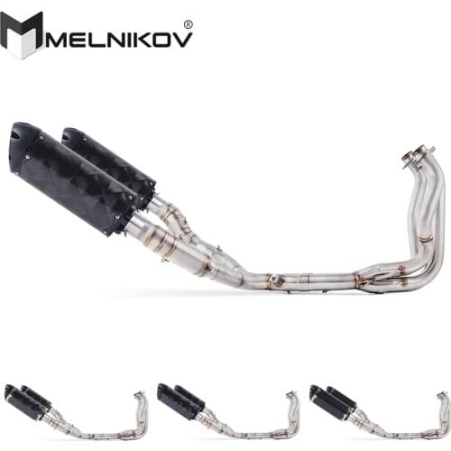 Motorcycle Full System Modified Middle Link Pipe Slip On For Kawasaki Z1000 Z1000SX Z1000R Z1000J Ninja1000 2010-2019 Exhaust