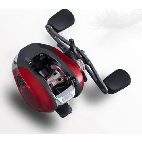 Baitcasting Fishing Reel 6.3:1 Left Right Hand Double Metal Spool Fishing Bait Casting Reel 8 Kg Braking Force Fishing Reel L7