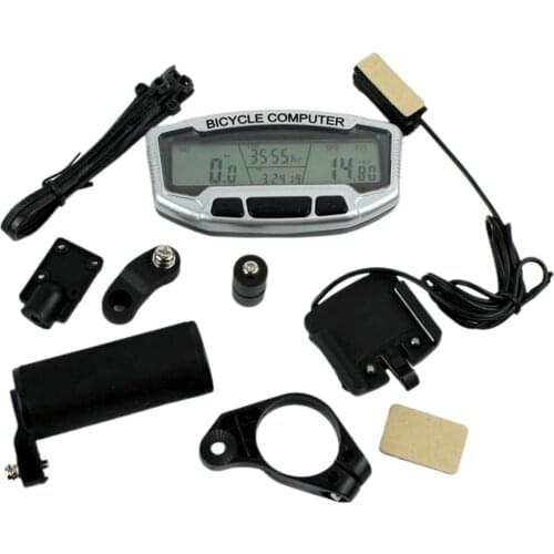 SD-558A Bicycle Speedometer With Blue Luminous Mountain Bike Cycling Computer Odometer Velometer Stopwatch Velometer