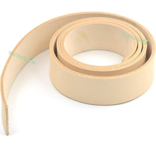 Width 38mm 1.5" Natural Vegetable Tanned Leather 120CM to 130CM for Strip Leather Belt Suture Needle Buckle Buck