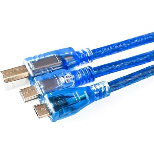 30cm USB Cable for Uno r3/Nano/MEGA 2560/Leonardo/Pro micro/DUE Blue High Quality A type USB/Mini USB/Micro USB 0.3m for Arduino
