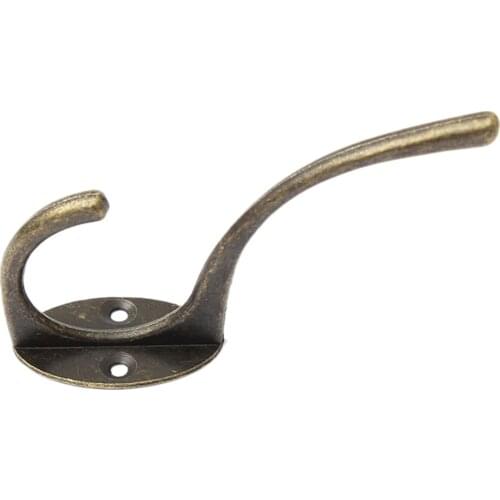 MENGXIANG 1PCS Vintage Bronze Wall Hook Coat Bag Hat Hanger Robe Hooks Wall Hanging Hooks Home Kitchen Wall Door Holder