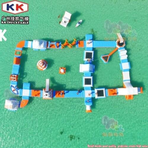 Adults inflatable floating water park commercial giant inflatable aqua park floating water playground