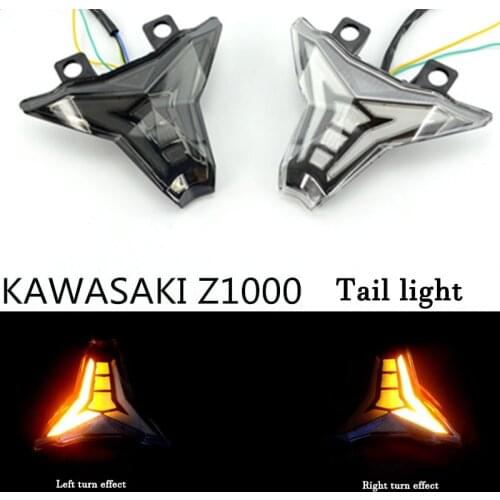 Motorcycle taillight license plate holder Fog lights taillight chopper Rear brake FOR KAWASAKI Z1000 NINJA250 Ninja400 ZX10R