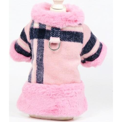 Winter Dog Clothes Harness Coat Jacket Small Dog Costume Poodle Bichon Frise Pomeranian Schnauzer ropa para perro Pet Outfit