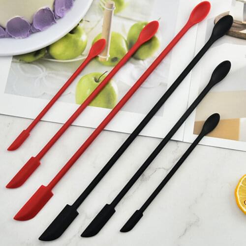 1/3Pcs/Set Lengthened Silicone Scraper Reusable Jam Spatula Beauty Kitchen Safe Spatula Fruit Sauce Scraper Kitchen Accessories