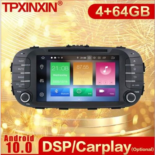 2 Din Carplay Android Radio Receiver Multimedia For Kia SOUL 2014 2015 2016 2017 GPS Navigation Video Audio Recorder Head Unit