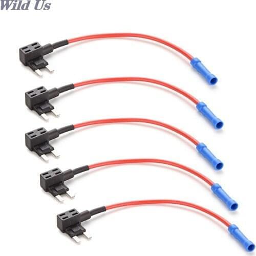 Car Accessories Fuse Adapter Tap Circuit Holder New Mini Auto for Truck Dual 5PCS