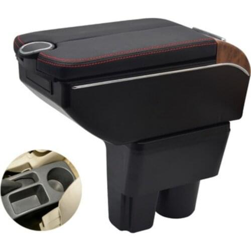 Car Suzuki Liana A6 armrest storage box auto interior Leather car-styling central container Store content box accessories parts