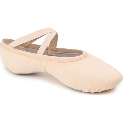 Sansha Adult Ballet Shoes Canvas Split Sole Ballet Slippers For Ladies Men Girls Women White/Flesh/Pink/Black Dance Shoes NO.86C