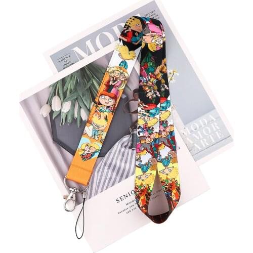 Flyingbee High Quality Cartoon Boy And Friend Key Chain Lanyard Gifts For Child Students Phone USB Badge Holder Necklace X2126