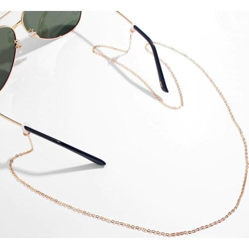 Flatfoosie Fashion Glasses Chain for Women Metal Sunglasses Reading Glasses Holder Lanyard Neck Strap Rope Gold Eyeglass Chain