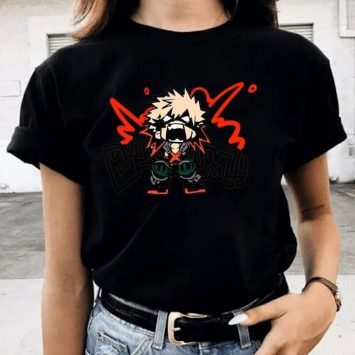 Japanese Manga Shoto Todorok TShirt Deku Fashion TShirts My Hero Academia T-Shirt Boku No Hero Academia Tshirt Bakugou TShirt