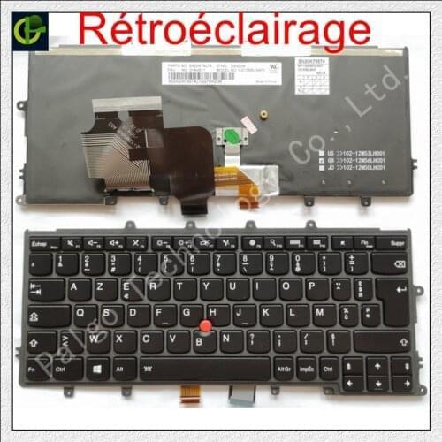French Azerty Backlit keyboard FOR Lenovo IBM Thinkpad 0C43993 04X0188 CS13XBL MP12M56F0JG62W PK130SA1B18 FR