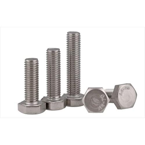 [M3 M4 M5 M6] 316 Stainless Steel External Hexagon Screw /DIN933 Full Tooth External Hexagon Bolt/Screw 20Pcs