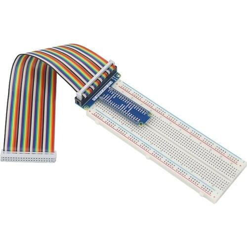 Raspberry Pi 3 MB-102 Breadboard+ T Style GPIO Module 40 Pin GPIO Extension Board+ GPIO Adapter Cable Wire for DIY Module