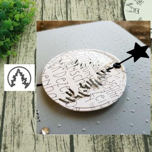 Metal cutting dies Christmas tree cut die mold decoration Scrapbook paper craft knife mould blade punch stencils