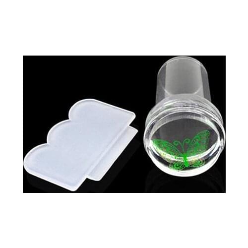 2Pcs Silicone Nail Stamper Scraper Set Metallic Handle Nail Art Stamp For Stamping Polish Print Manicure Image Plate Tool 2020