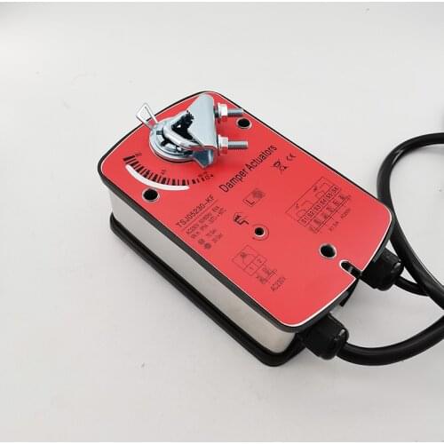 Spring return damper Actuator with 2 auxiliary switch 5Nm for operation of air control dampers in HVAC system AC/DC 24V AC220V