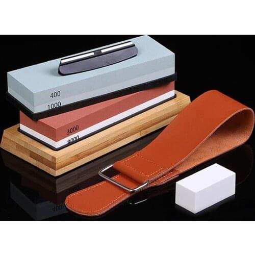 Professional Knife Sharpener Whetstone Sharpening Stones grinding Stone Water Stone Kitchen Tool 2-IN-1 400/1000 3000/8000 Grit