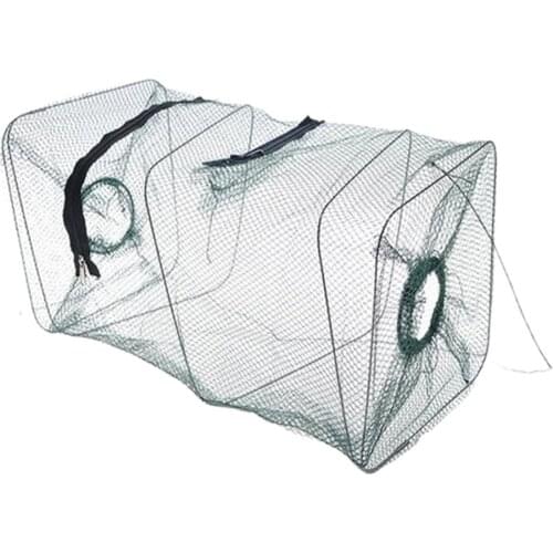 Foldable Crab Fish Mesh Crawdad Shrimp Fish Minnow Crab Fishing Bait Shrimp Trap Cast Net Cage Fishing Outdoor