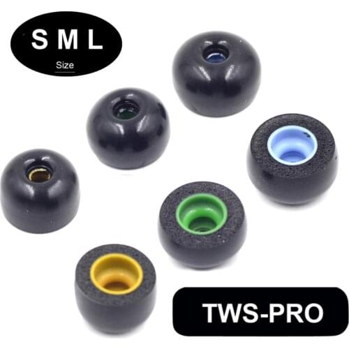 Earpad Replacement for TWS for Jabra Elite65t for Sony WF-1000XM3 Headset Memory Cushion Ear Cups Ear Cover Earpads Repair Parts