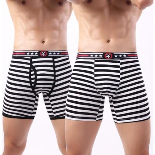 Men Brand Long Boxer Shorts Underwear Men Sexy Long Leg Sports Underpants Shorts High Quality Male Panties Hombre Boxershorts