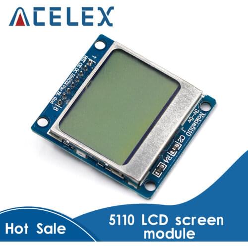 Smart Electronics LCD Module Display Monitor Blue backlight adapter PCB 84*48 84x84 lcd 5110 N0kia 5110 Screen for Arduino