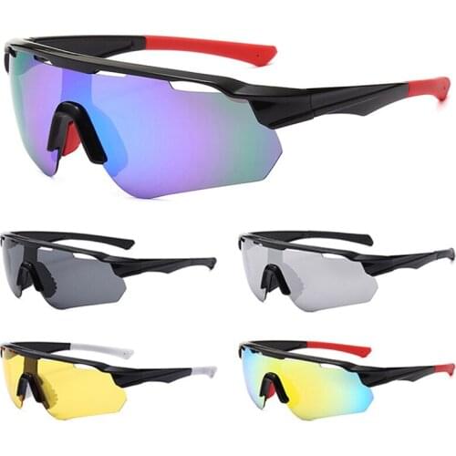 All Weather Cycling Goggles Colorful Sport Sunglasses Men Women Anti-Glare UV400 Racing Glasses Large Frame Cycling Eyewear