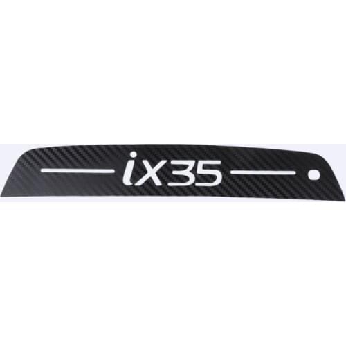 Rear Spoiler Trunk Bumper Brake Light Sticker Carbon Fiber For Tucson ix35