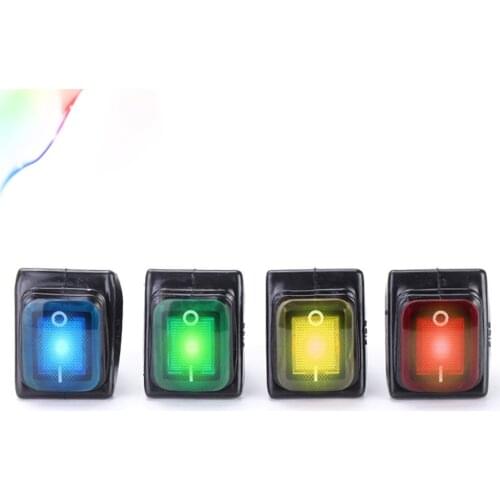 Yellow 12V ON/OFF Dash Rocker Toggle Switch LED Fog Light for Car Boat Van