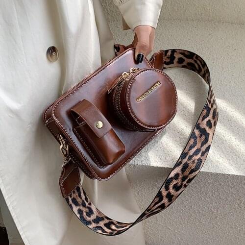Vintage Camera Shape Women Shoulder Bags designer Wide Straps Shoulder Bags luxury pu leather crossbody Bag Female Purse Bolso
