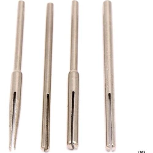 10Pcs Long Abrasive Holder Sandpaper Clamp Split Mandrels for Rotary Grinder Emery Cloth Clamp Rod Connecting Fixed Rod