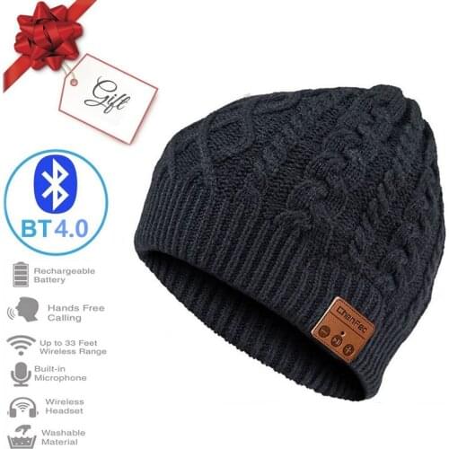 2020 New Fashion Winter Wireless Bluetooth Music Hat Headphone Earphone Headset Stereo Magic Music Beanie Hat Christmas Gift